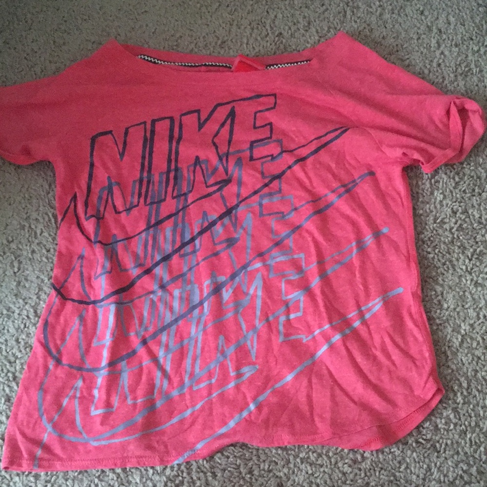 Red Nike shirt